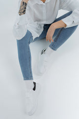 Sneakers Λευκά με  Scratch white-black