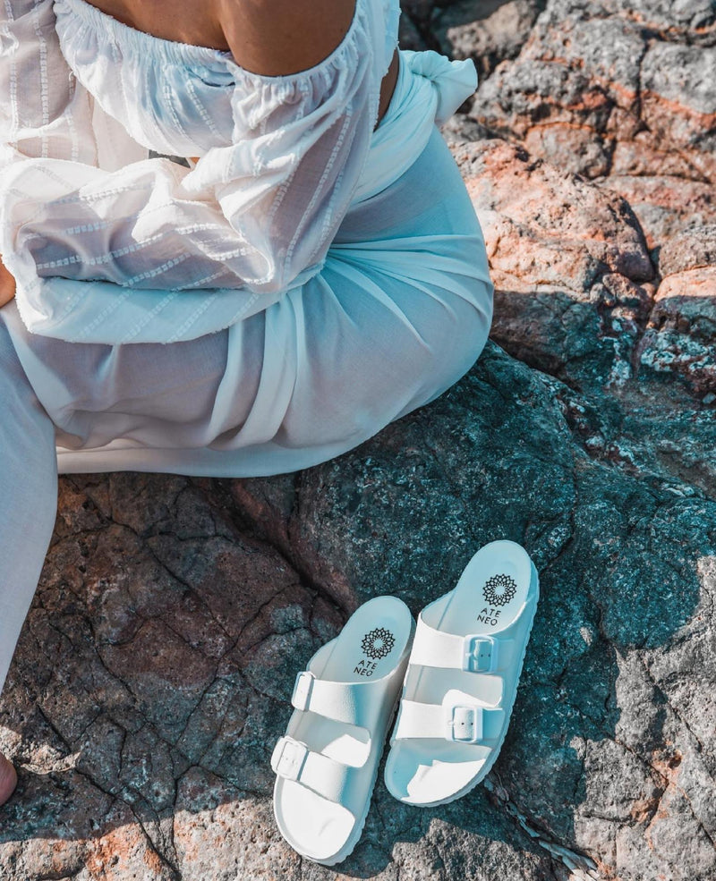 Γυναικείες Παντόφλες Άσπρο - ATENEO Sea Sandals