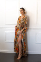 Φόρεμα Κρουαζέ Πορτοκαλί