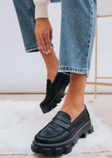 Loafers με Chunky Σόλα Μαύρο